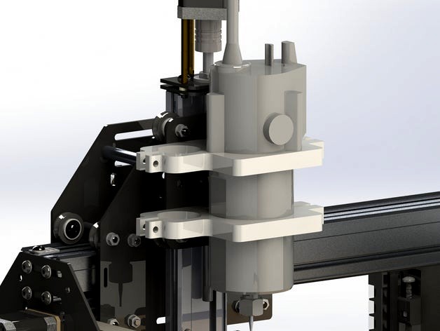 Harbor Freight Trim Router mount for Shapeoko 2 by Tronn