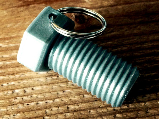 Bolt Keychain (Secret pillbox) by Umake