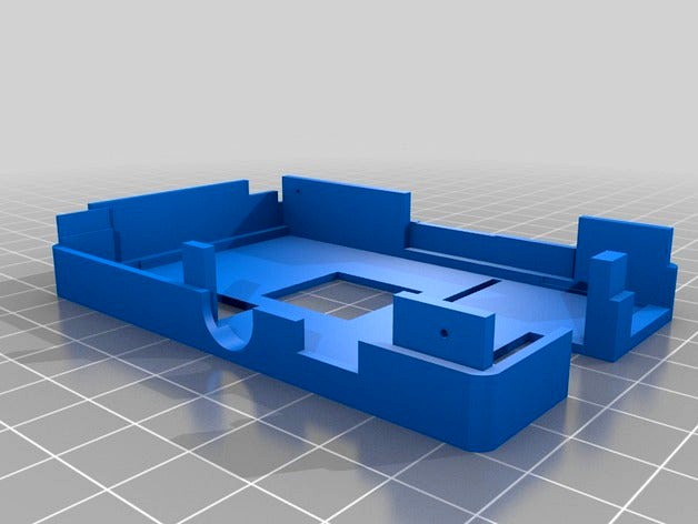 Raspberry Pi case with large gpio access, raspberry camera slot and cpu hole by sunzi