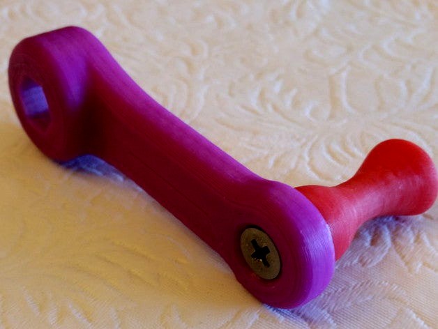 A hand crank with a 10mm hex socket by TickTock