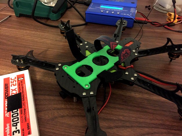 Battery Mount for 5'' SpiderHex by MaxWinterstein
