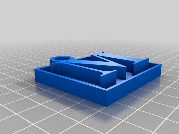 A pendant with the letter M inside. by chuckularone