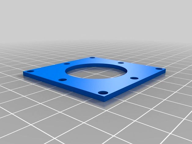 Flight Controller Mount Adapter  for 45mm x 45mm to 30.5mm x 30.5mm (Naze32)  Rotated 45 deg with OpenSCAD Source by MichaelErwin