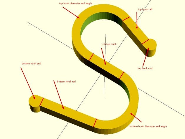 Parametric S-Hook by lucibrandus