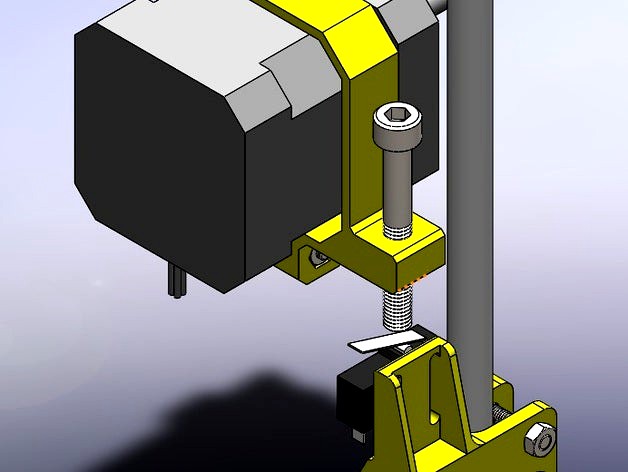 Adjustable Z Endstop for Prusa I3 P3 Steel  by aleiovanevcp