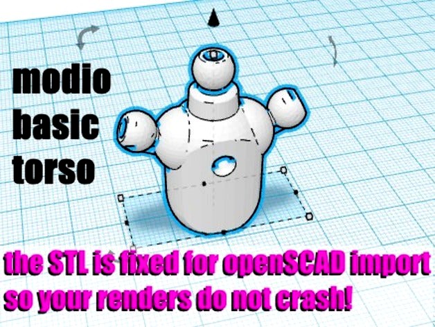 Modio remeshed Basic Torso by peetersm