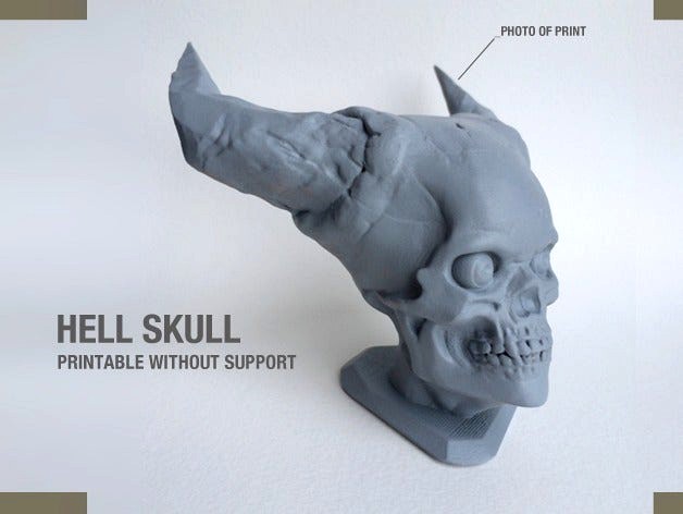 Hell Skull by Sculptor