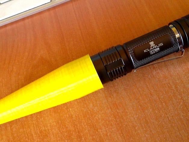 Light Diffuser Cone for Klarus® XT2C by Ouinche