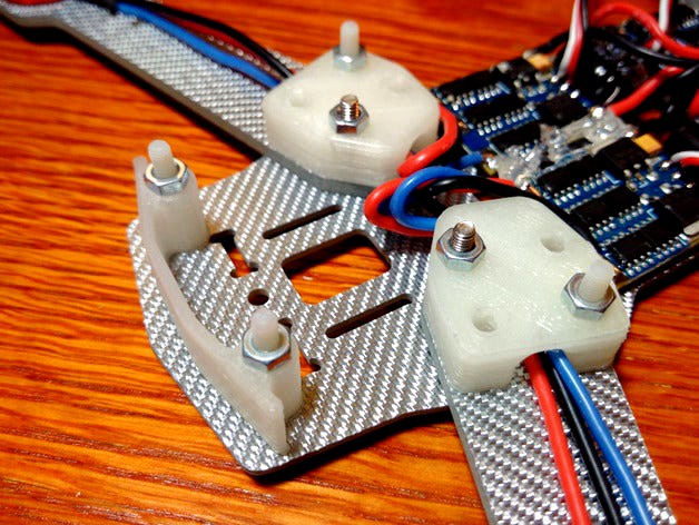 ZMR250 Mini Quadcopter Arm Spacers & LED mounts by HLMAX