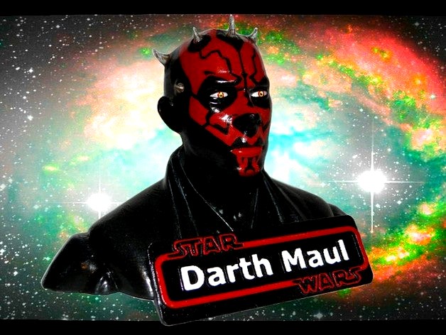 Star Wars - Darth Maul Name Plate by 3DCustomizationCo