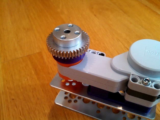 NXT Motor Drive to Tetrix Hub connector by cheer4ftc