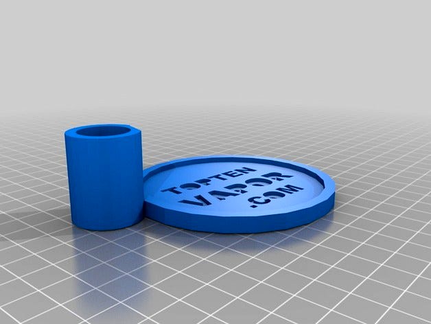 TopTenVapor.com drink coaster and e-cig holder 1 by mmorrisdev