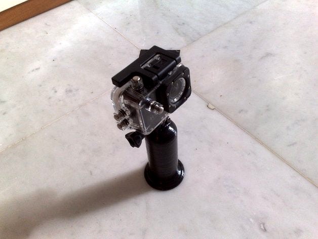 SJ4000 GoPRO scuba handle by happynew3d