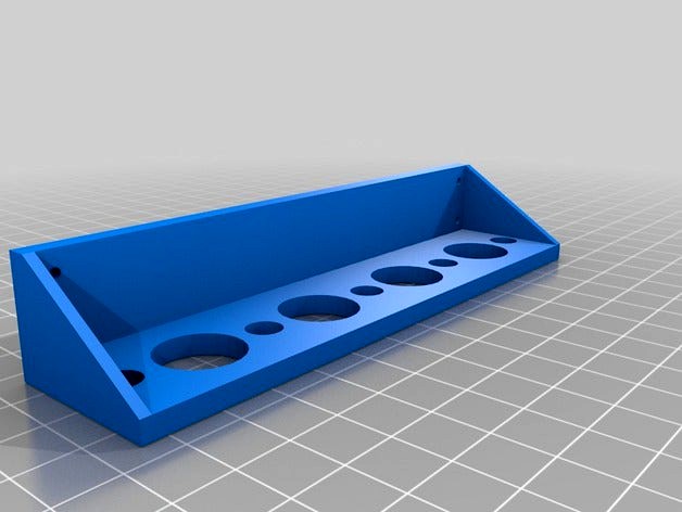 Simple wall tool rack by Bainerd