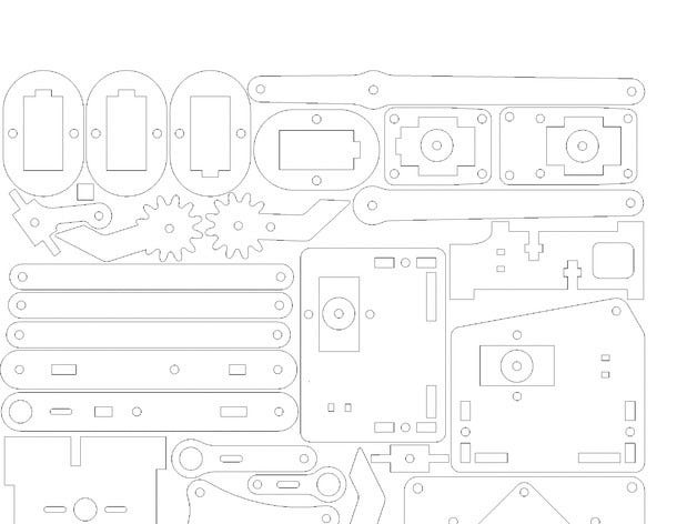 MeArm V0.4.1 - Pocket Sized Robot Arm (on a 20x20cm plate) by swedenmakesthings