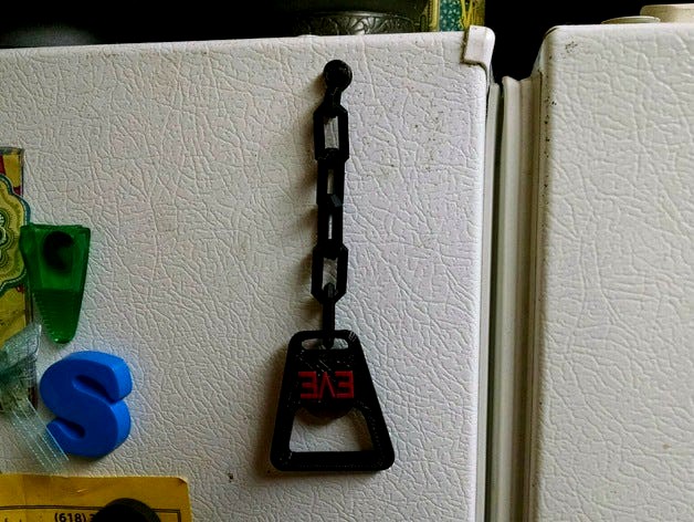 Magnetic Loop for Bottle Opener on Chain  by hermanrock