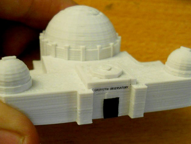 Griffith Observatory scale model (first draft) by ddThingz