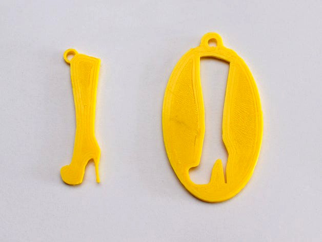 High heel boot keychains by One3di
