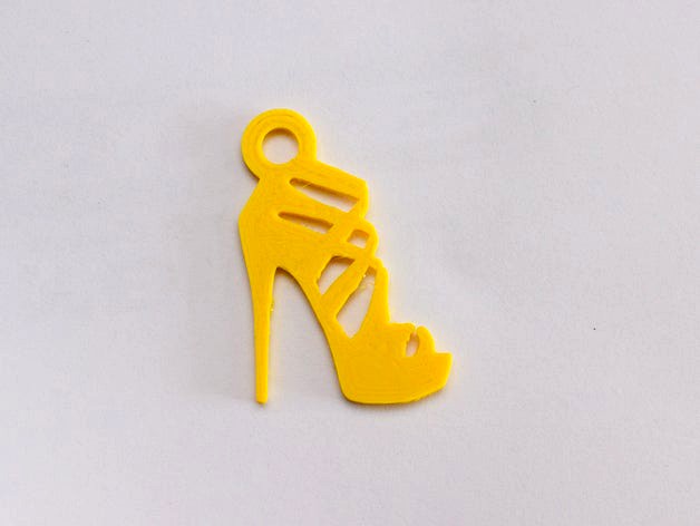 High heel sandal keychain by One3di