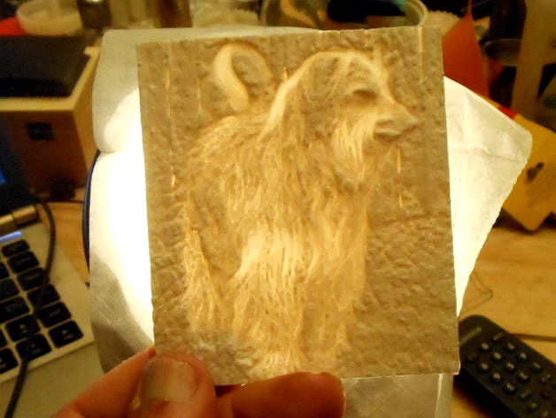 Doggie Lithophane by DonaldJ