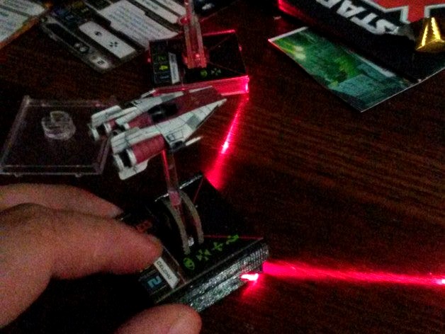 Star Wars X-Wing Miniatures 40mm laser base by crashprone