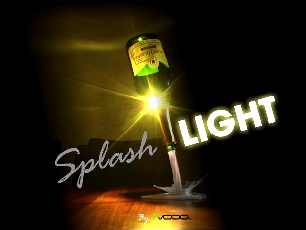 SplashLIGHT | Up-cycle Any Bottle Into a Beautiful Feature Lamp by Avooq