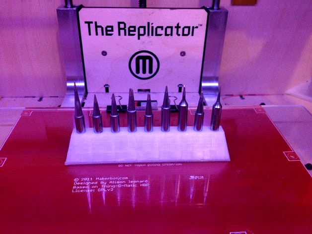 Solder tip stand for Aoyue soldering stations by delsydsoftware