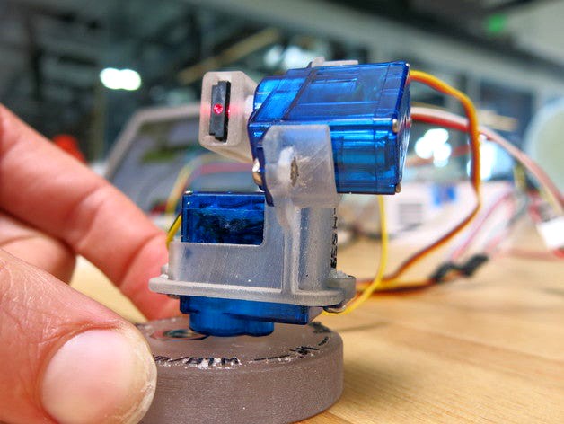 Pan Tilt Laser Pointer by Devendork