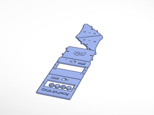 STL Printable Printbot LCD Control Box by metaled