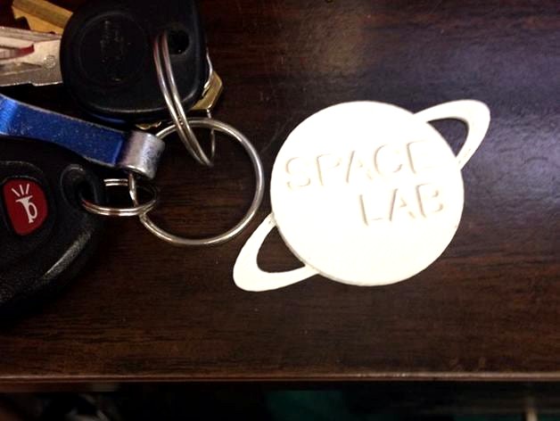 SpaceLab Keychain by margalus