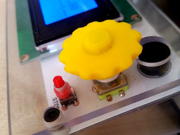 Controller knobs & reset button for Monkeyfab Prime3D by skriver