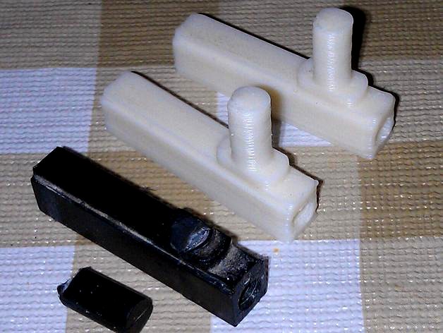 Shower door pivot / hinge replacement by semicolo