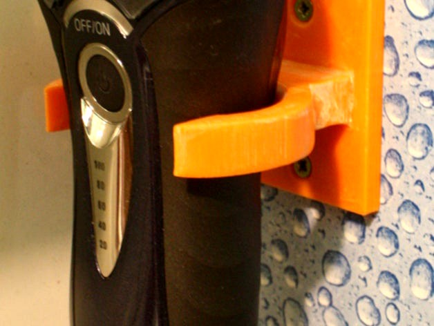 Parametric holder for an electric shaver by DeltaFlight