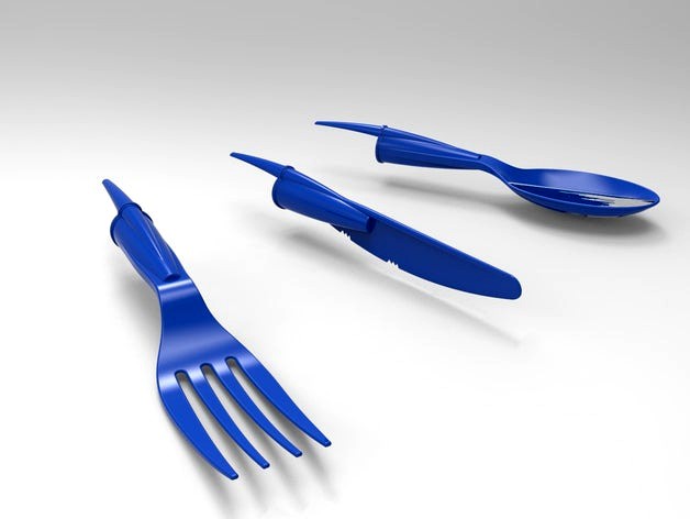 Pen cap Cutlery by AngryMaker3D