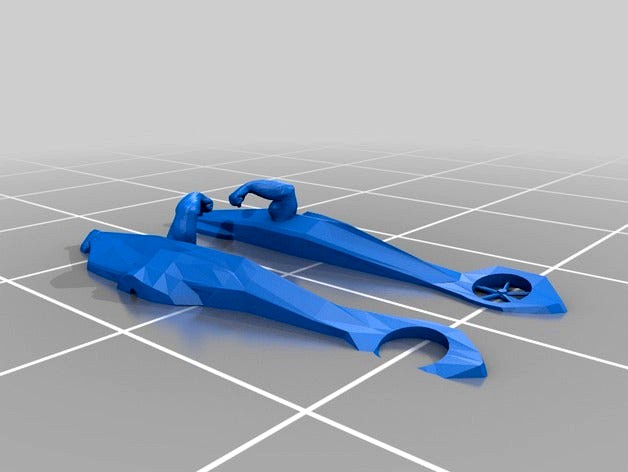 Helicopter with arms by abrokadabra