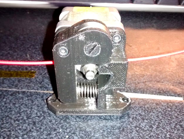 Simple Extruder Drive Block only 3 parts!! by Zzyzxx71