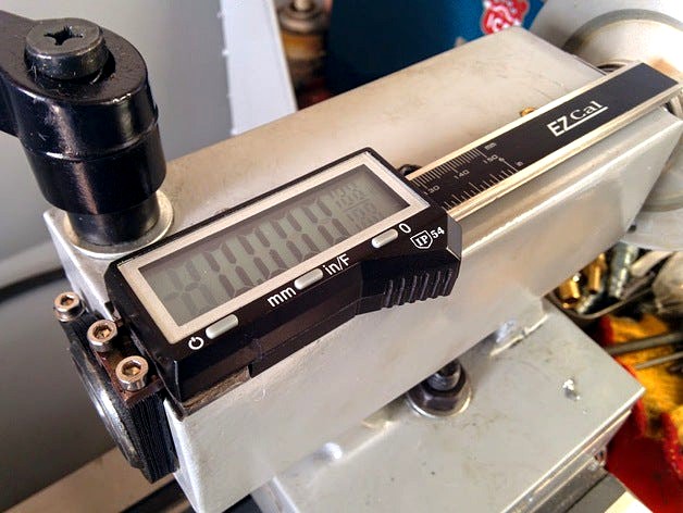 Grizzly G0602 tail stock DRO mount by outcastrc