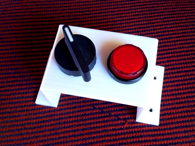 Support Switch Selector Pilot Light 22 mm by aleiovanevcp