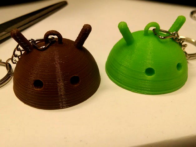 Android Head Keychain by inex