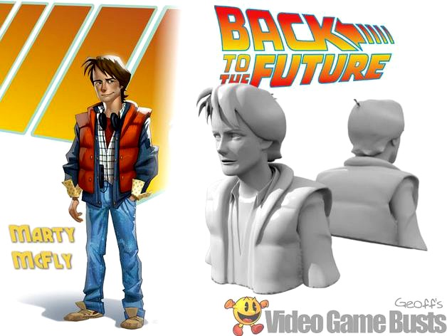 Marty McFly Game Character Bust by Geoffro