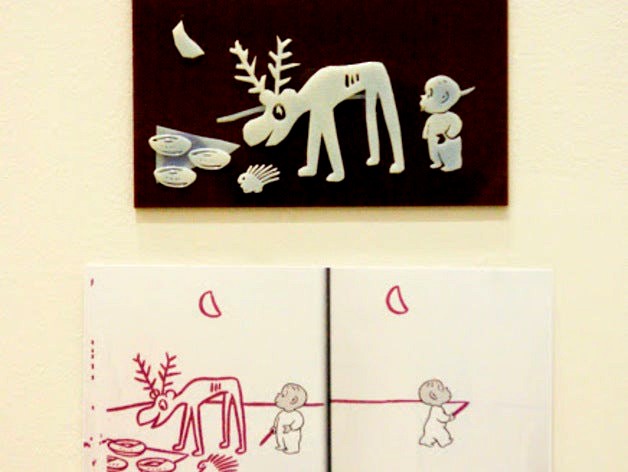 3D "Harold and Purple Crayon" tactile book by TactilePictureBooks