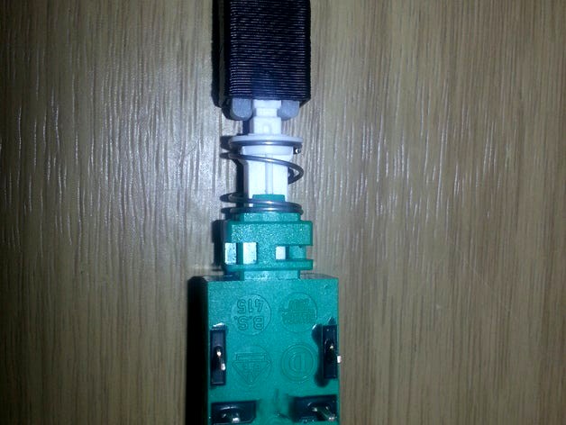 Push-on-push-off switch button. by PaulH