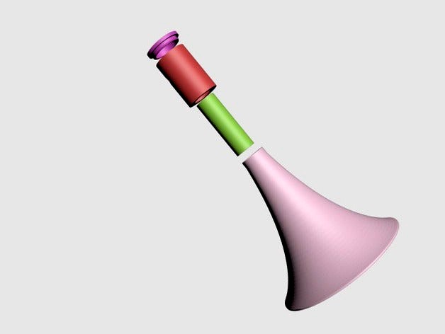 35 mm Film Canister Noise Maker With Horn by tiqdreng