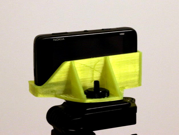 Tripod mount for Nokia N900 smartphone by fizzie