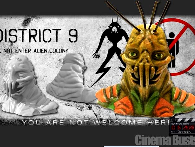 District 9 Prawn Bust by Geoffro