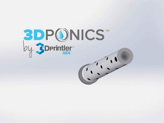 Sprinkler for Roots - 3Dponics Vertical Garden by 3dprintler