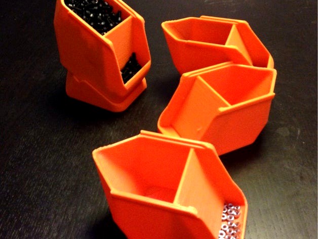 Stackable Box System for Screws and Nuts by e-nozzel