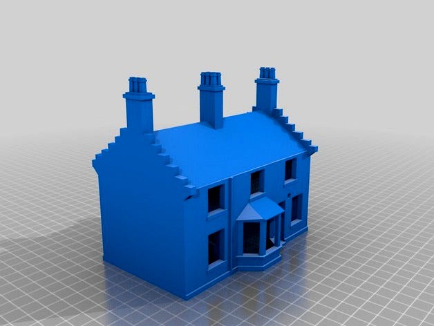 Dacre Banks Station main building at "00" guage by georgeswilson