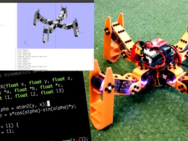 Spidey: an open-source parametric robotics platform by Gregwar