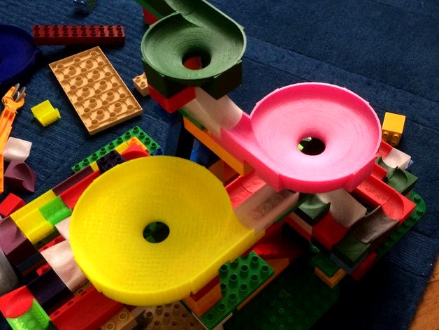 Duplo compatible marble run cones by wuz23